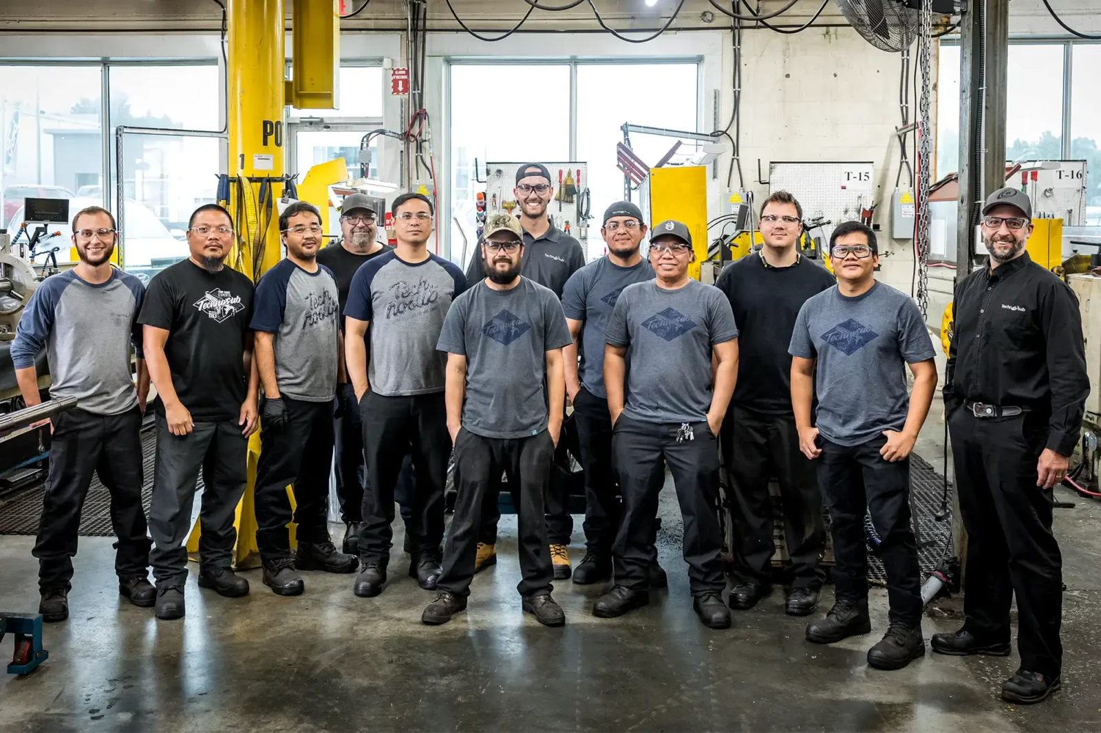 L'équipe d'usinage conventionnelle chez Technosub